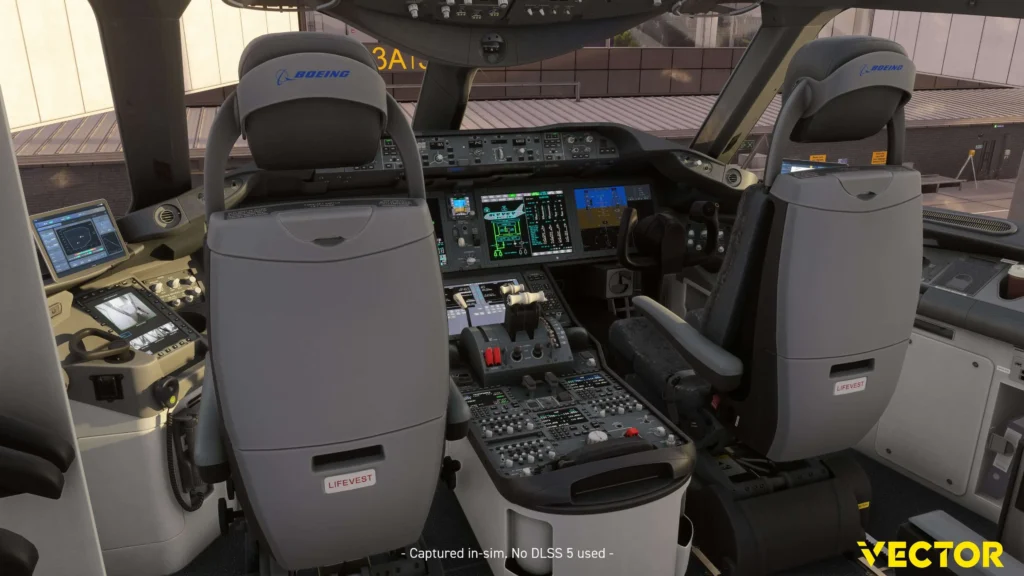 Vector787-9: cockpit completo — Development Update3