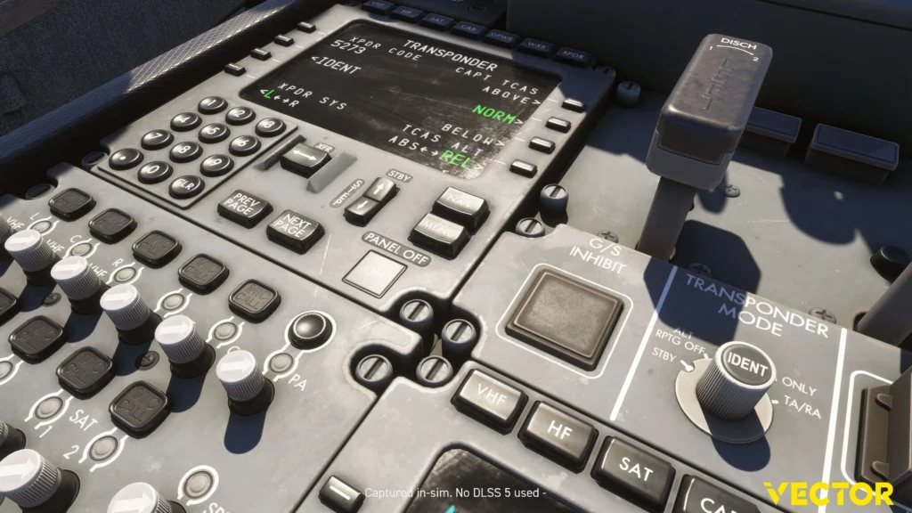 Vector787-9: detalhe do pedestal — Development Update3